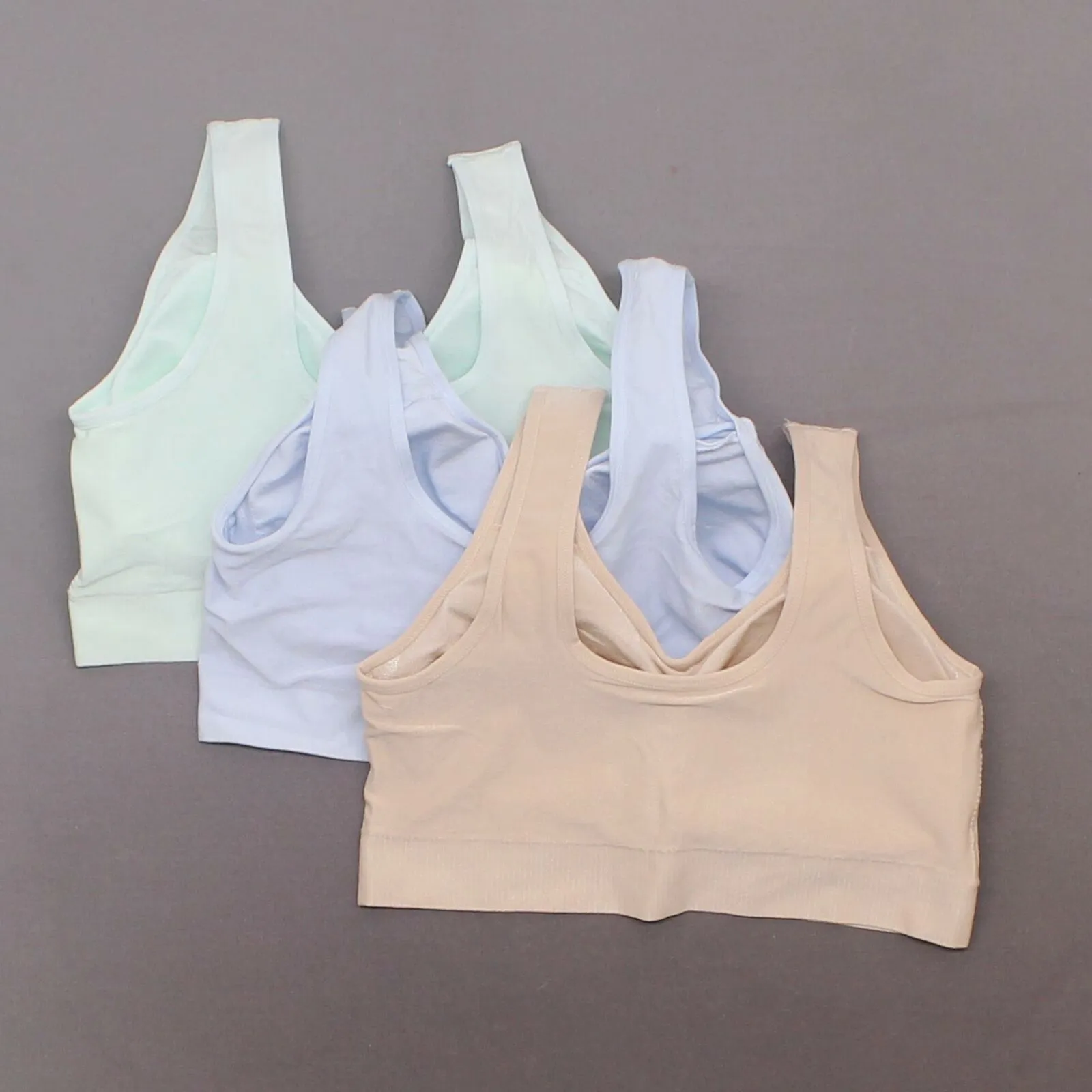 Rhonda Shear 3 Pack Jacquard Ahh Bras with Removable Pads Lights XL