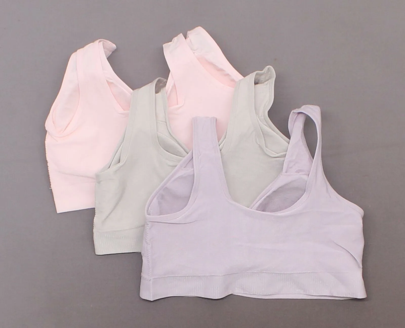 Rhonda Shear 3 Pack Jacquard Ahh Bras With Removable Pads Pastels XL