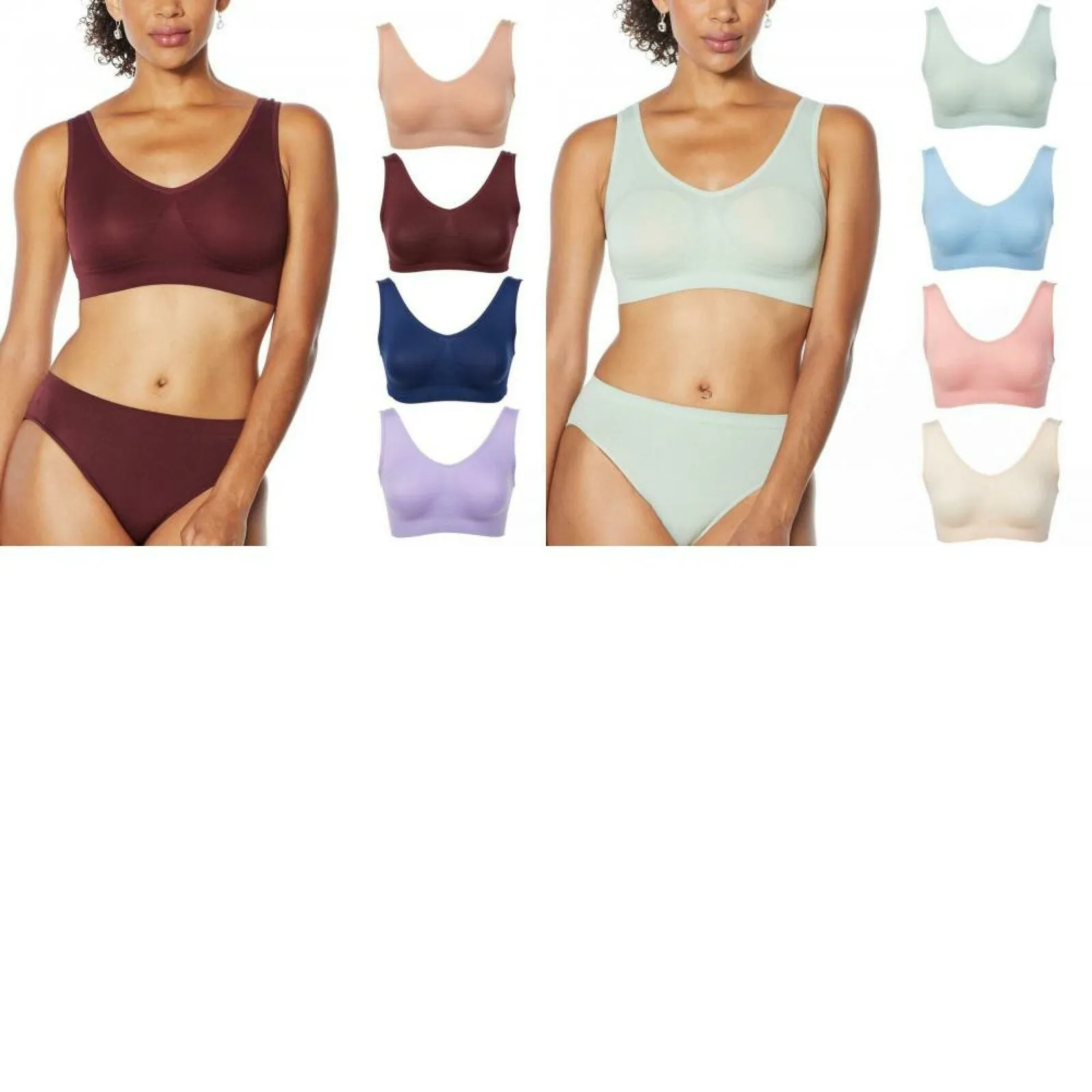 Rhonda Shear 4 Pack Seamless Leisure Ahh Bras