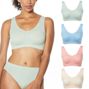 Rhonda Shear 4 Pack Seamless Leisure Ahh Bras
