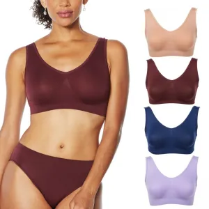 Rhonda Shear Plus Size 4 Pack Seamless Ahh Bras