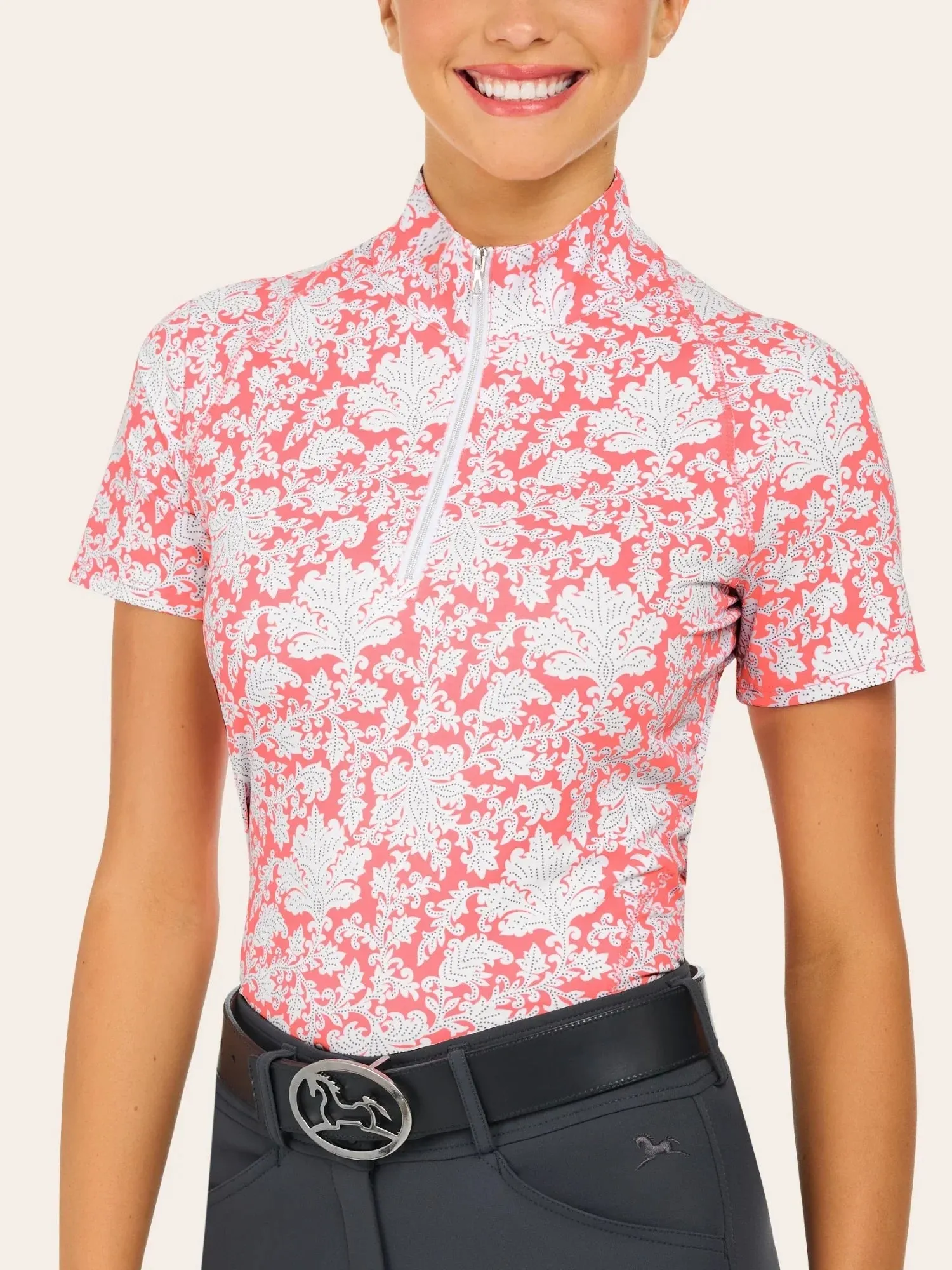 RJ Classics Lucy 1/4 Zip Short Sleeve Shirt