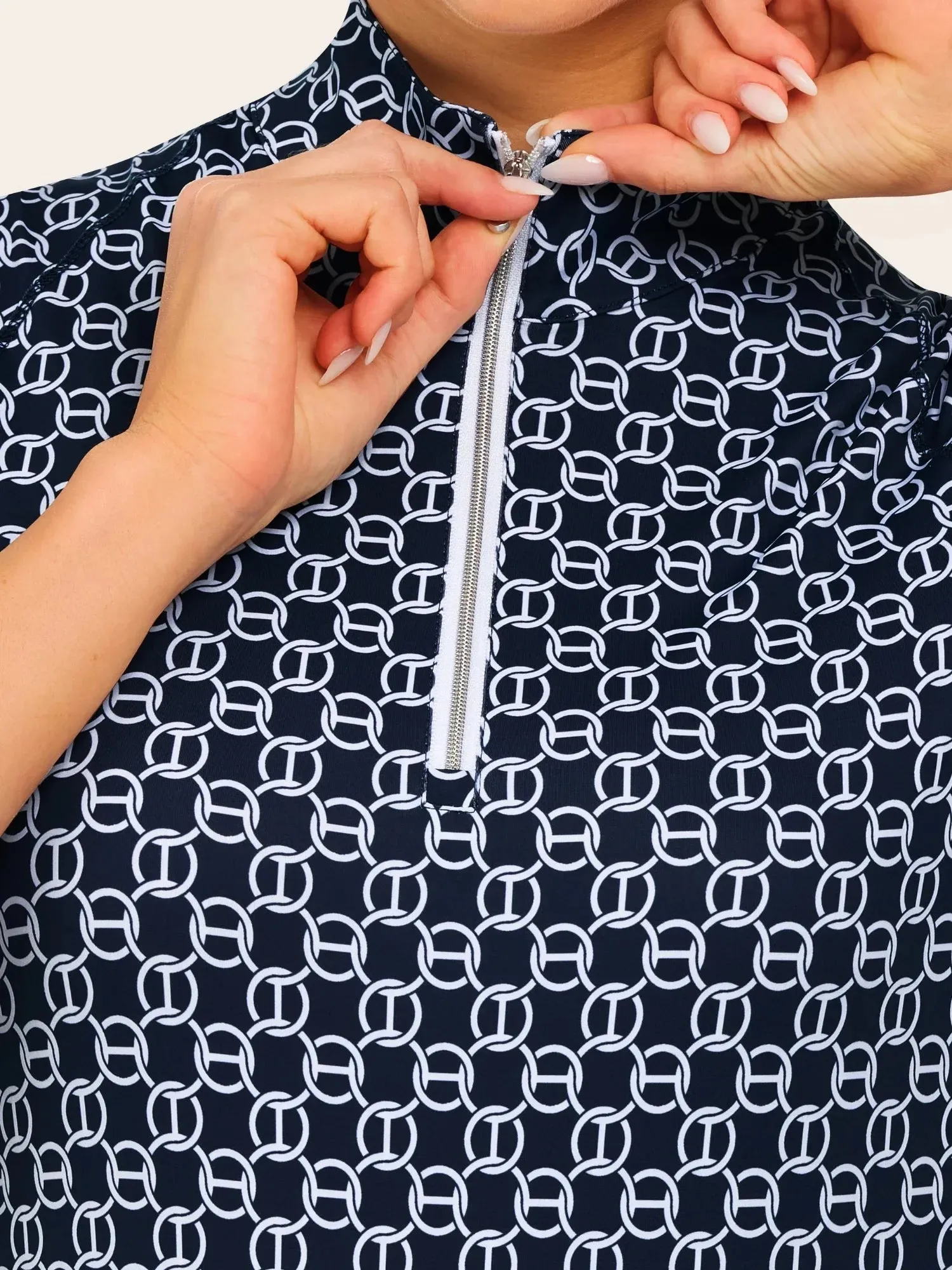 RJ Classics Lucy 1/4 Zip Short Sleeve Shirt