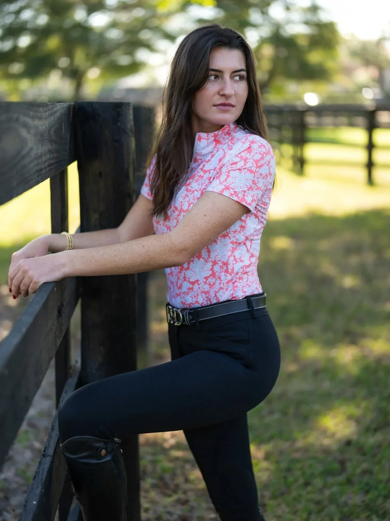 RJ Classics Lucy 1/4 Zip Short Sleeve Shirt