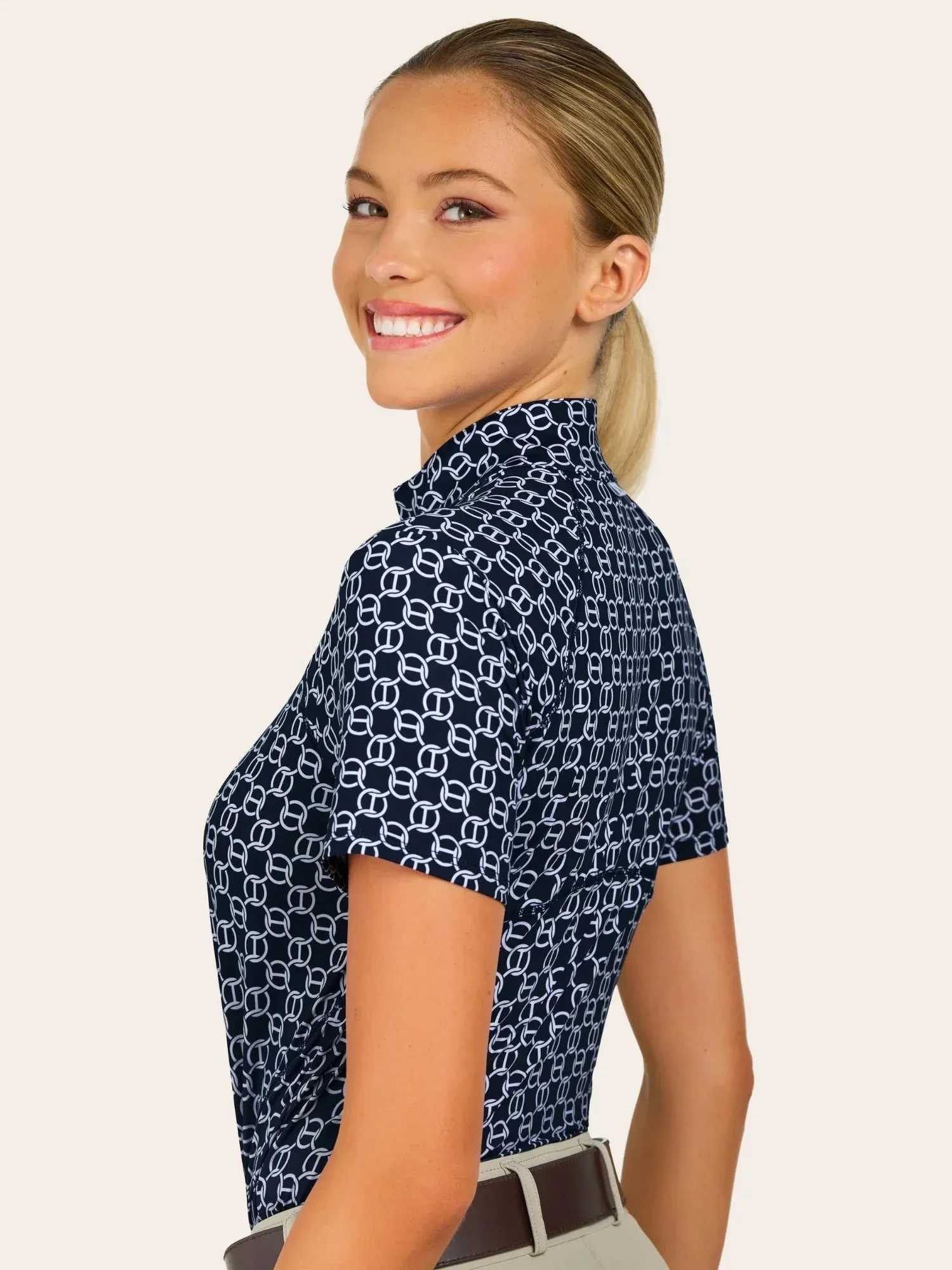 RJ Classics Lucy 1/4 Zip Short Sleeve Shirt
