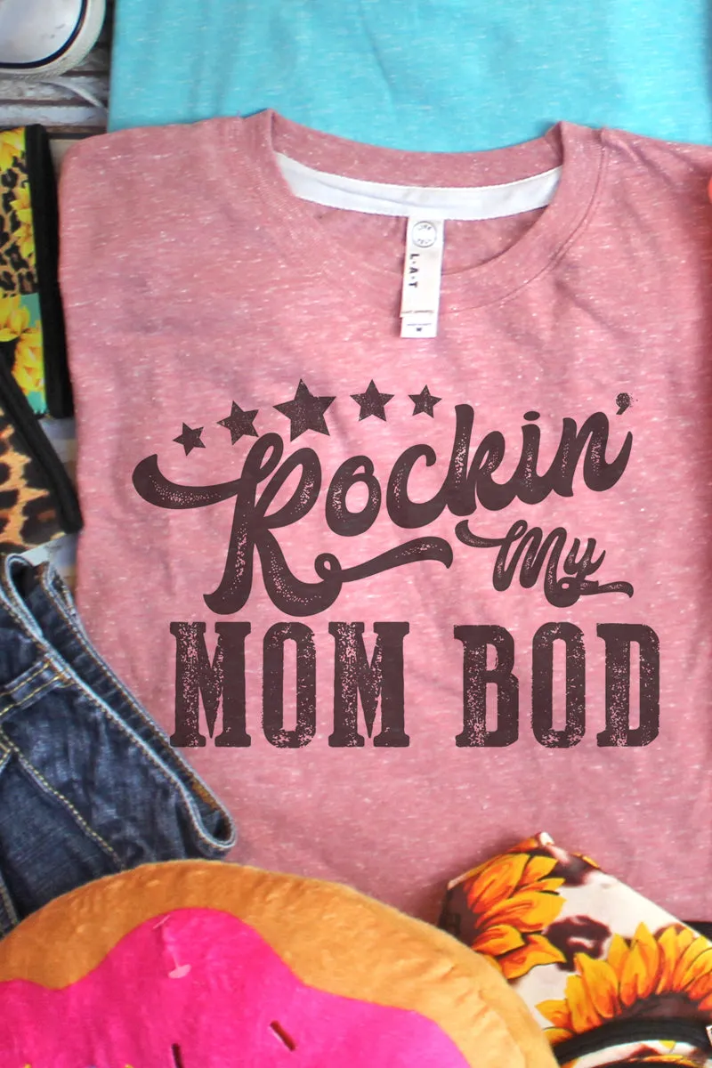 Rockin' My Mom Bod Melange Jersey Tee