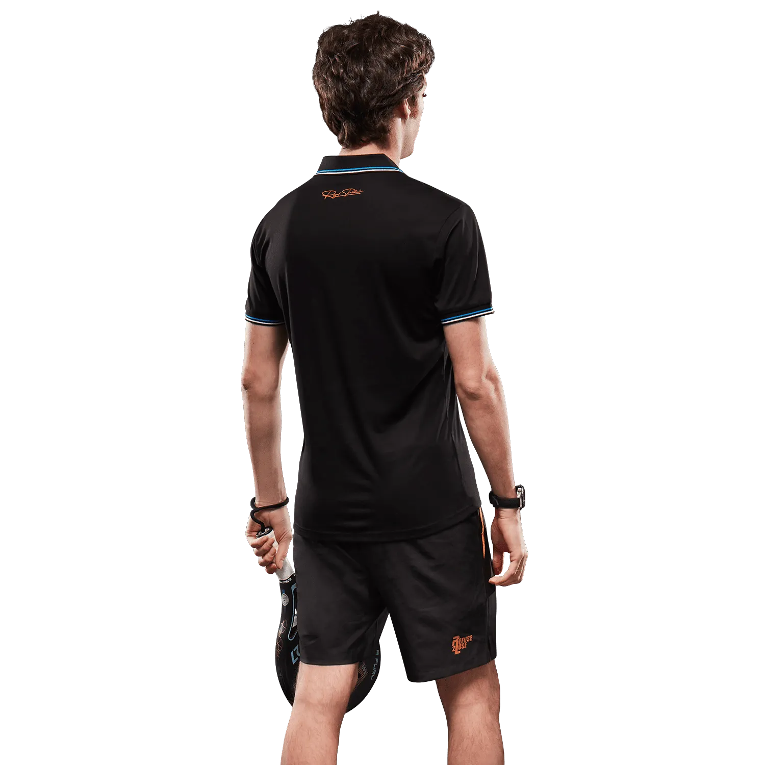 Royal Padel Polo Herren schwarz