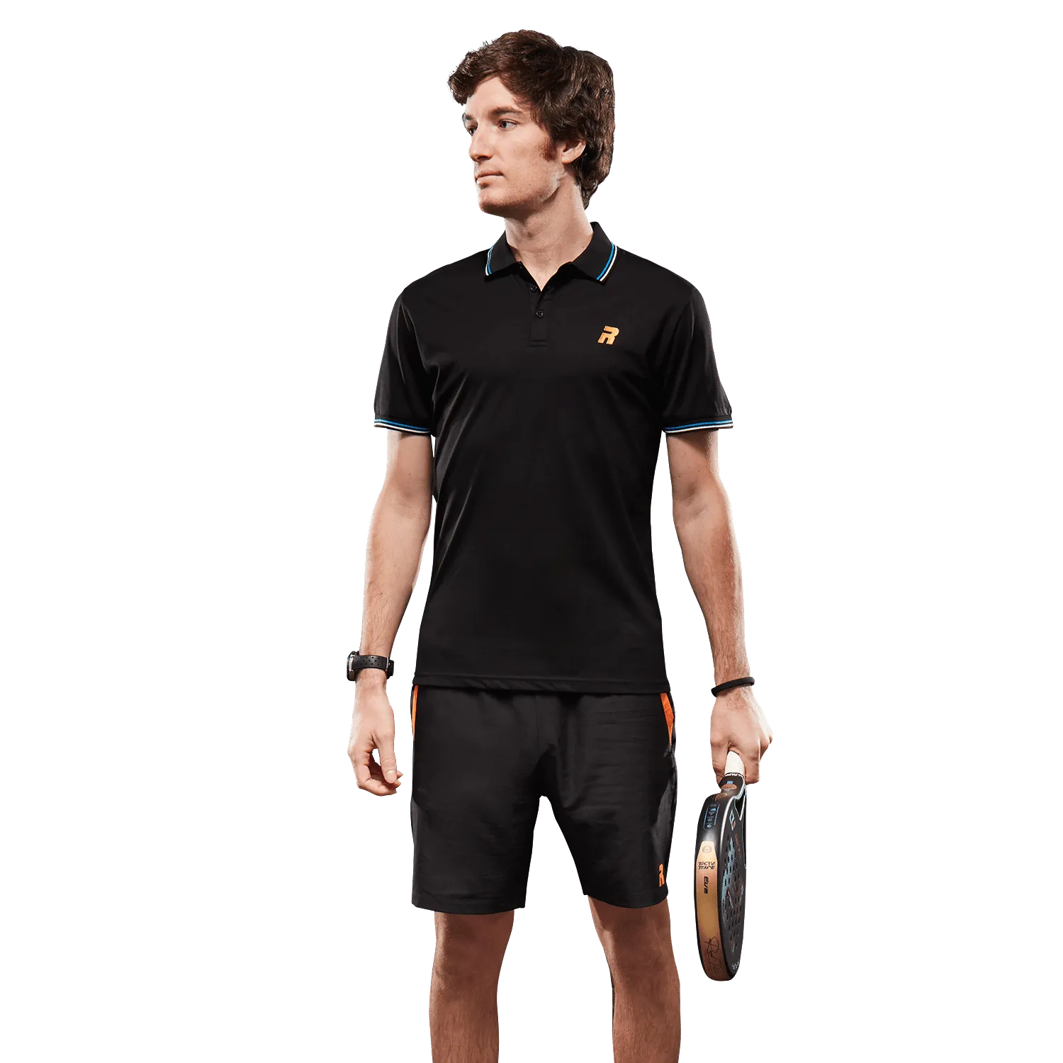 Royal Padel Polo Herren schwarz