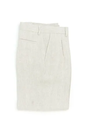 Salvatore Piccolo Pants Marcello KS96 Herringbone Linen