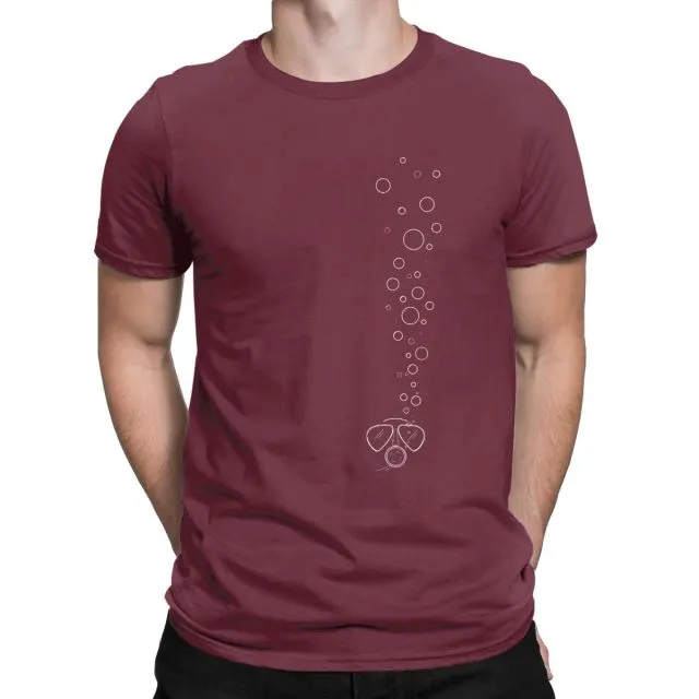 Scuba diving T-Shirt for Men | Diver Bubbles