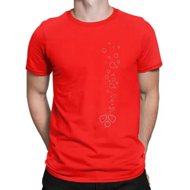 Scuba diving T-Shirt for Men | Diver Bubbles