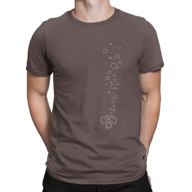 Scuba diving T-Shirt for Men | Diver Bubbles