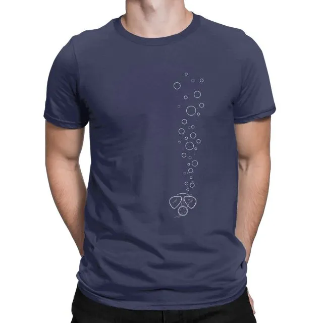 Scuba diving T-Shirt for Men | Diver Bubbles