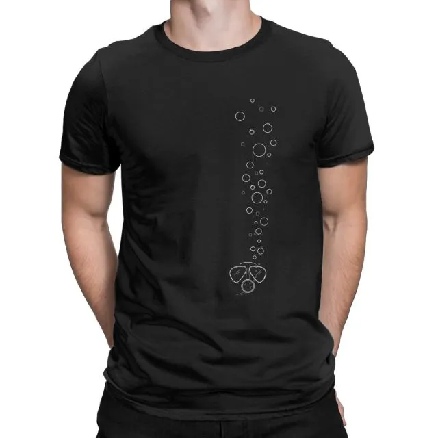 Scuba diving T-Shirt for Men | Diver Bubbles
