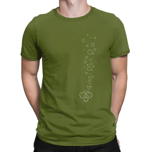 Scuba diving T-Shirt for Men | Diver Bubbles
