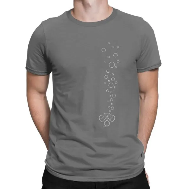 Scuba diving T-Shirt for Men | Diver Bubbles
