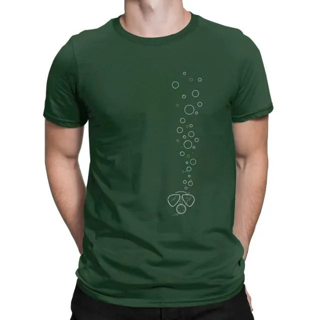 Scuba diving T-Shirt for Men | Diver Bubbles