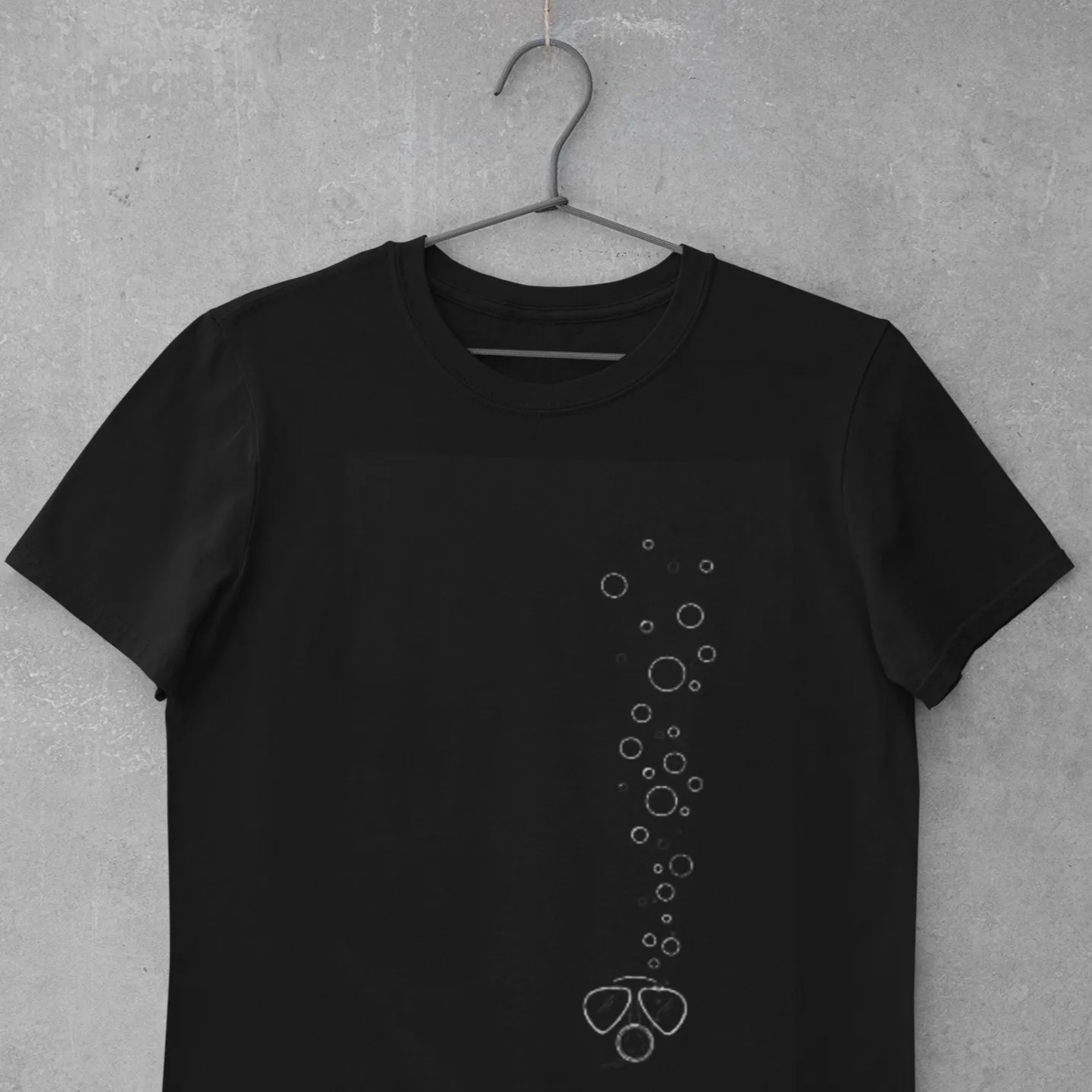 Scuba diving T-Shirt for Men | Diver Bubbles