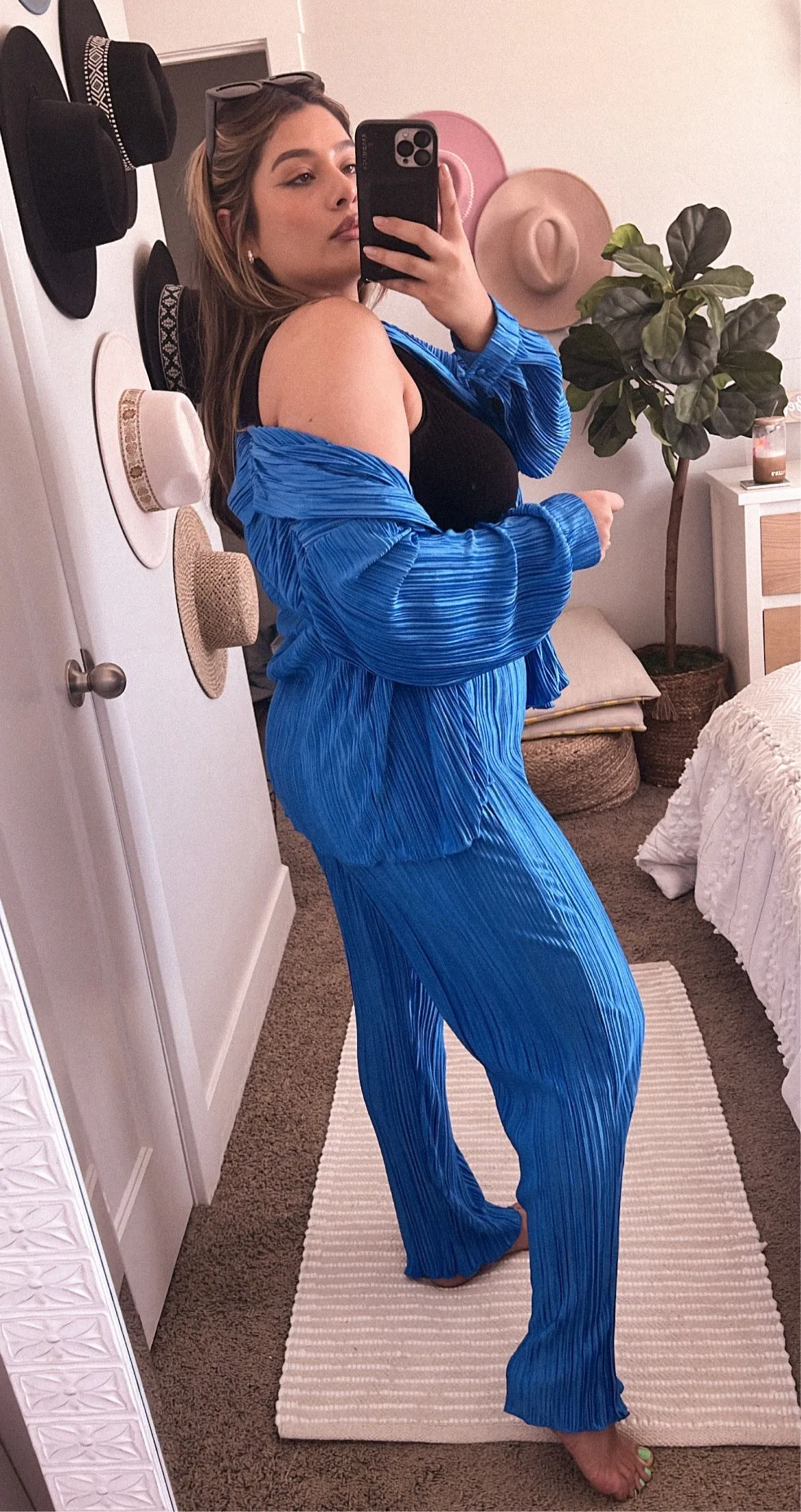 self made pleaded pants