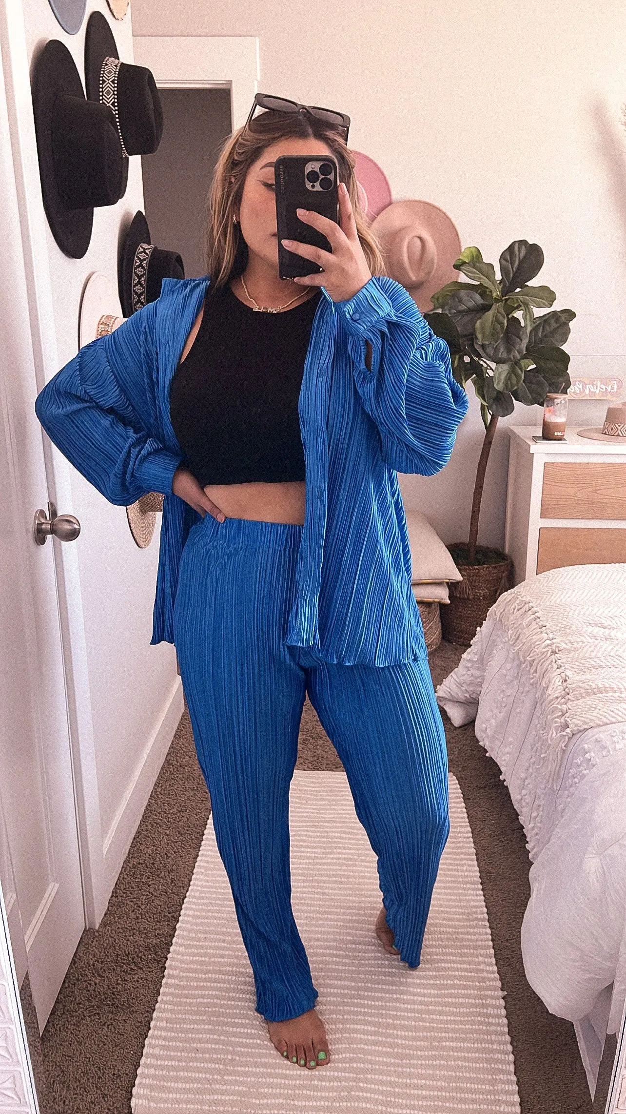 self made pleaded pants