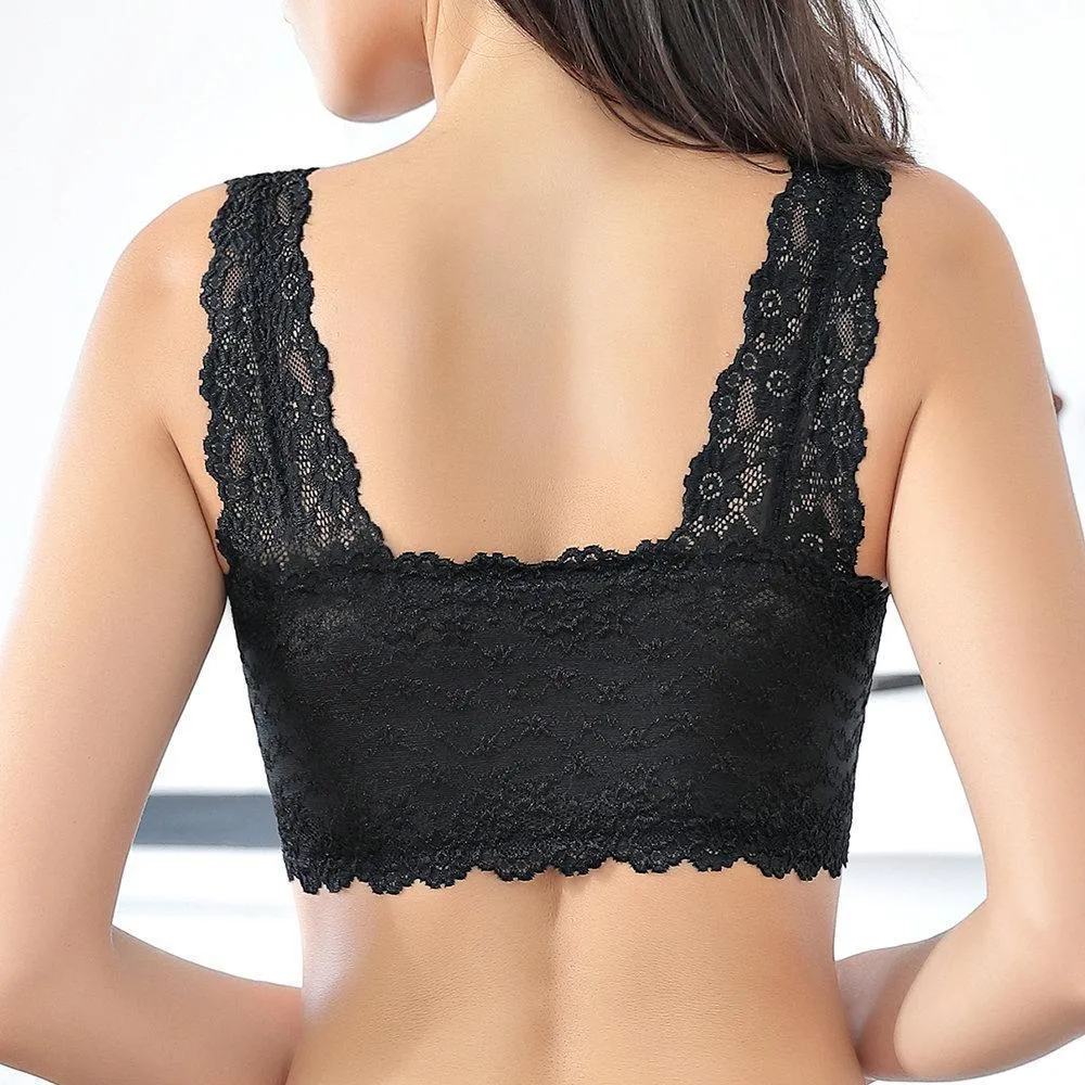 Sexy Comfort Front Zipper Cotton Lining Wireless Soft Bras