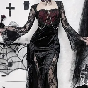 Sexy lace fishtail skirt YC2016