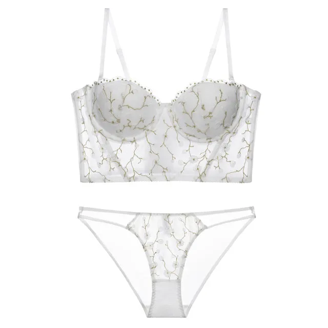 Sexy Women Bra Pants Prevent Sagging Lingerie Sets