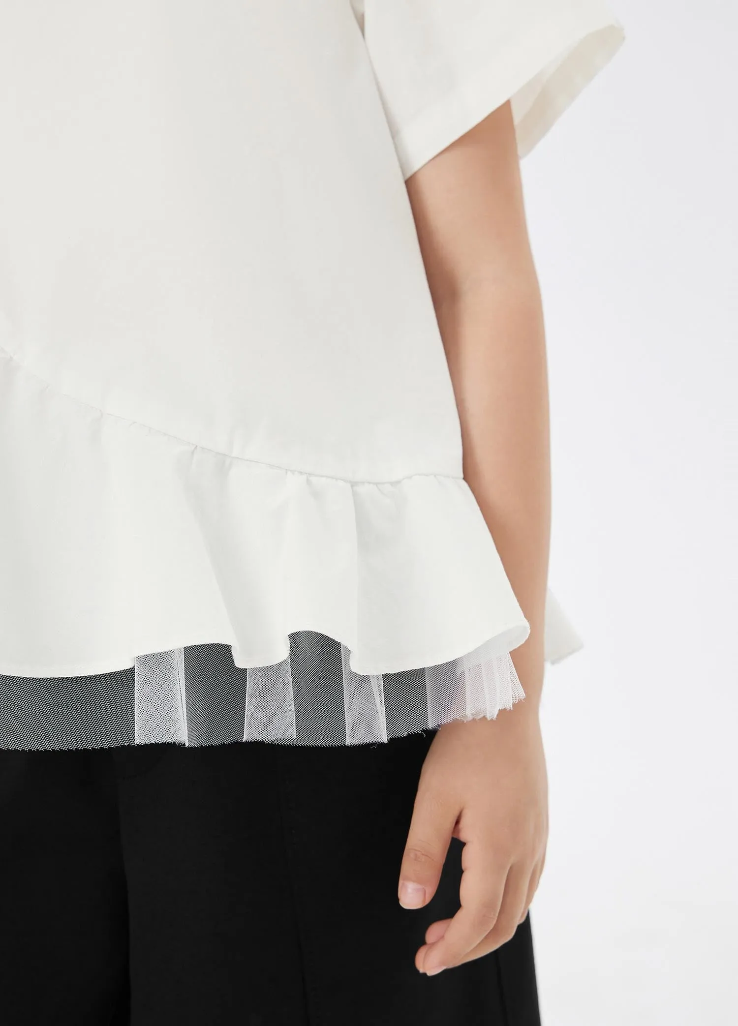 Shirt / jnby by JNBY Crewneck Short Sleeve Top