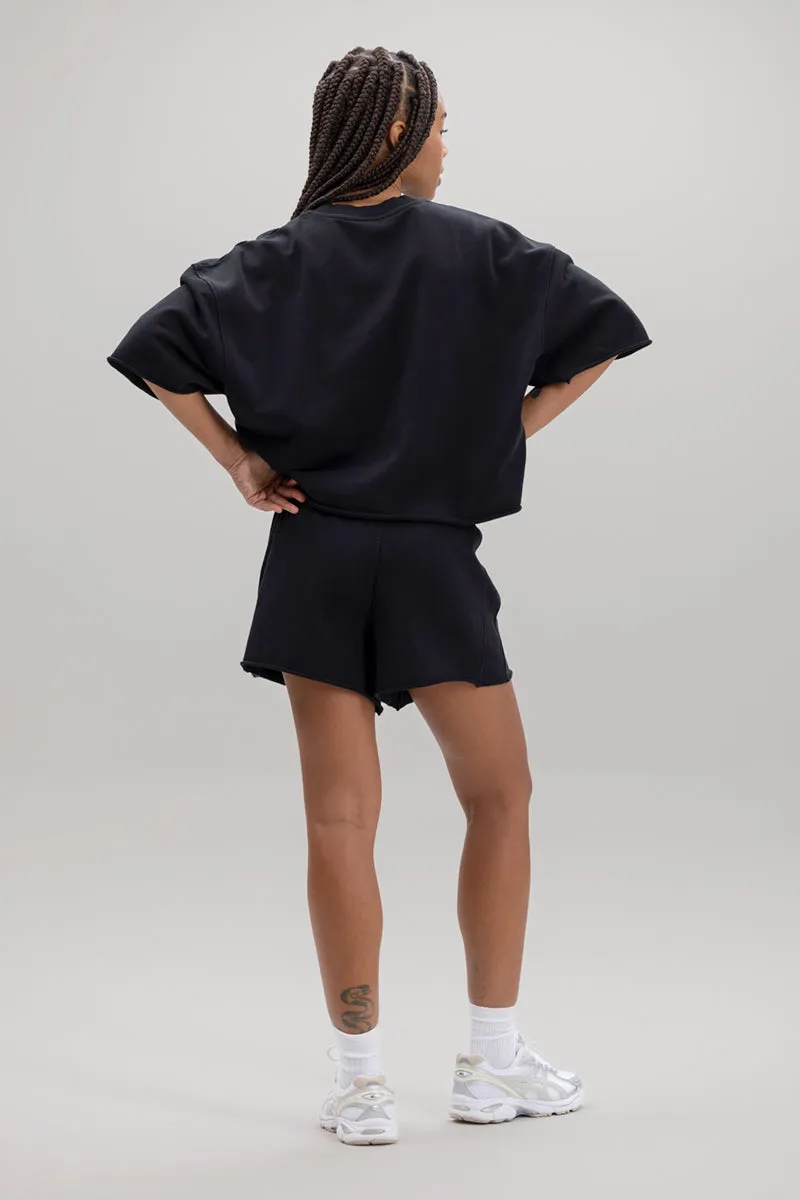 Short Sleeve Sweat Black