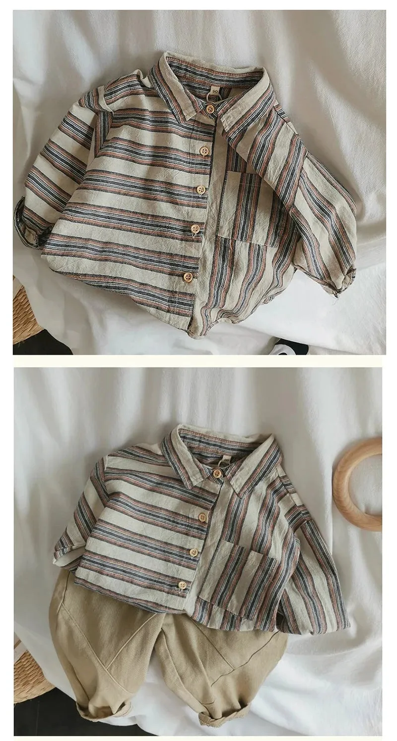 Simple Long Sleeve Baby Shirt