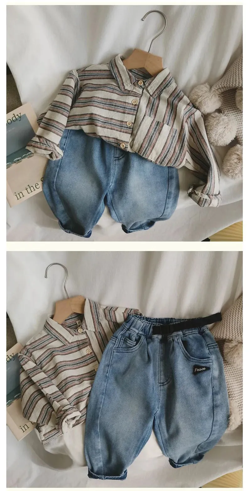 Simple Long Sleeve Baby Shirt