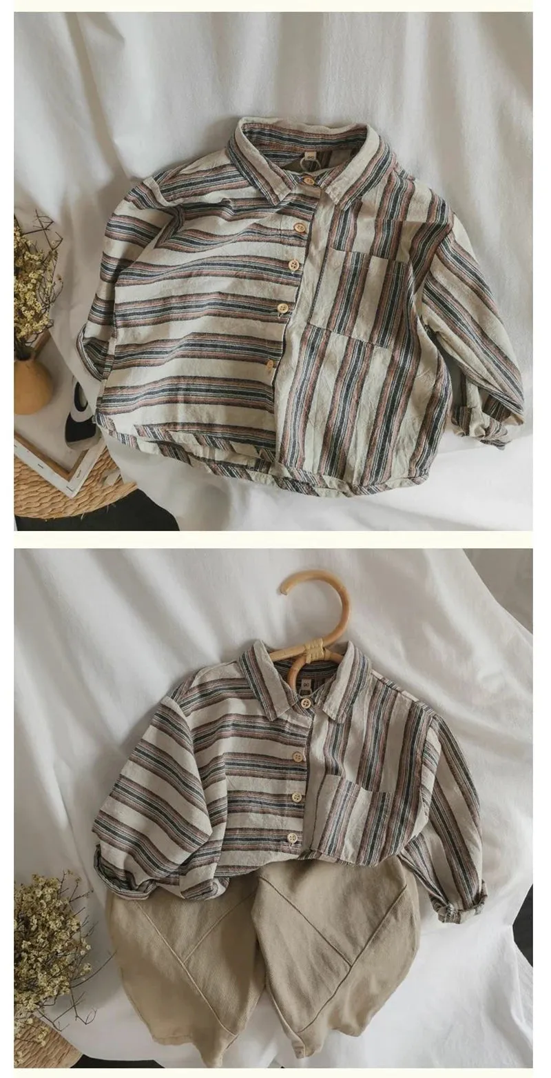Simple Long Sleeve Baby Shirt