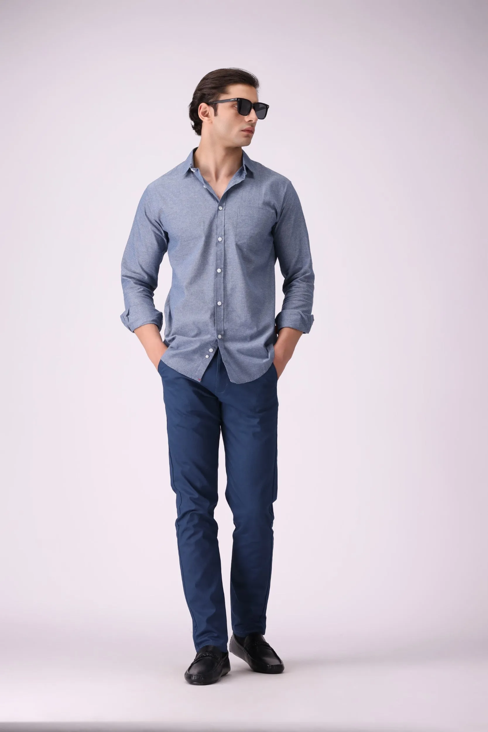 SkyBlue Regular-Fit Shirt