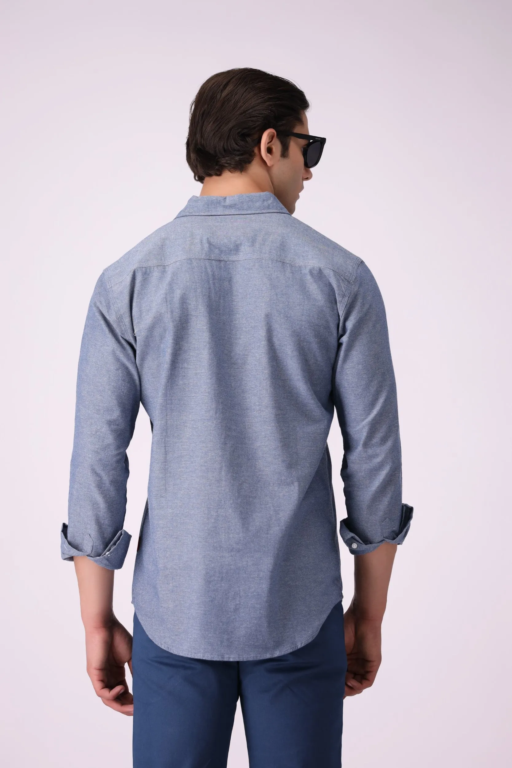 SkyBlue Regular-Fit Shirt