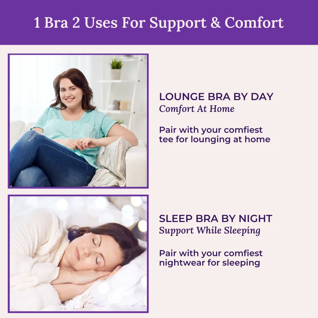 Sleep Bra | Lounge Bra | Non Padded | Non Wired | Full Coverage | Racerback | Pack Of 3