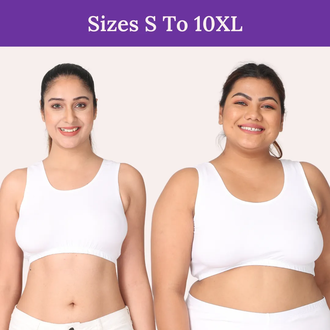 Sleep Bra | Lounge Bra | Non Padded | Non Wired | Full Coverage | Racerback | Pack Of 3