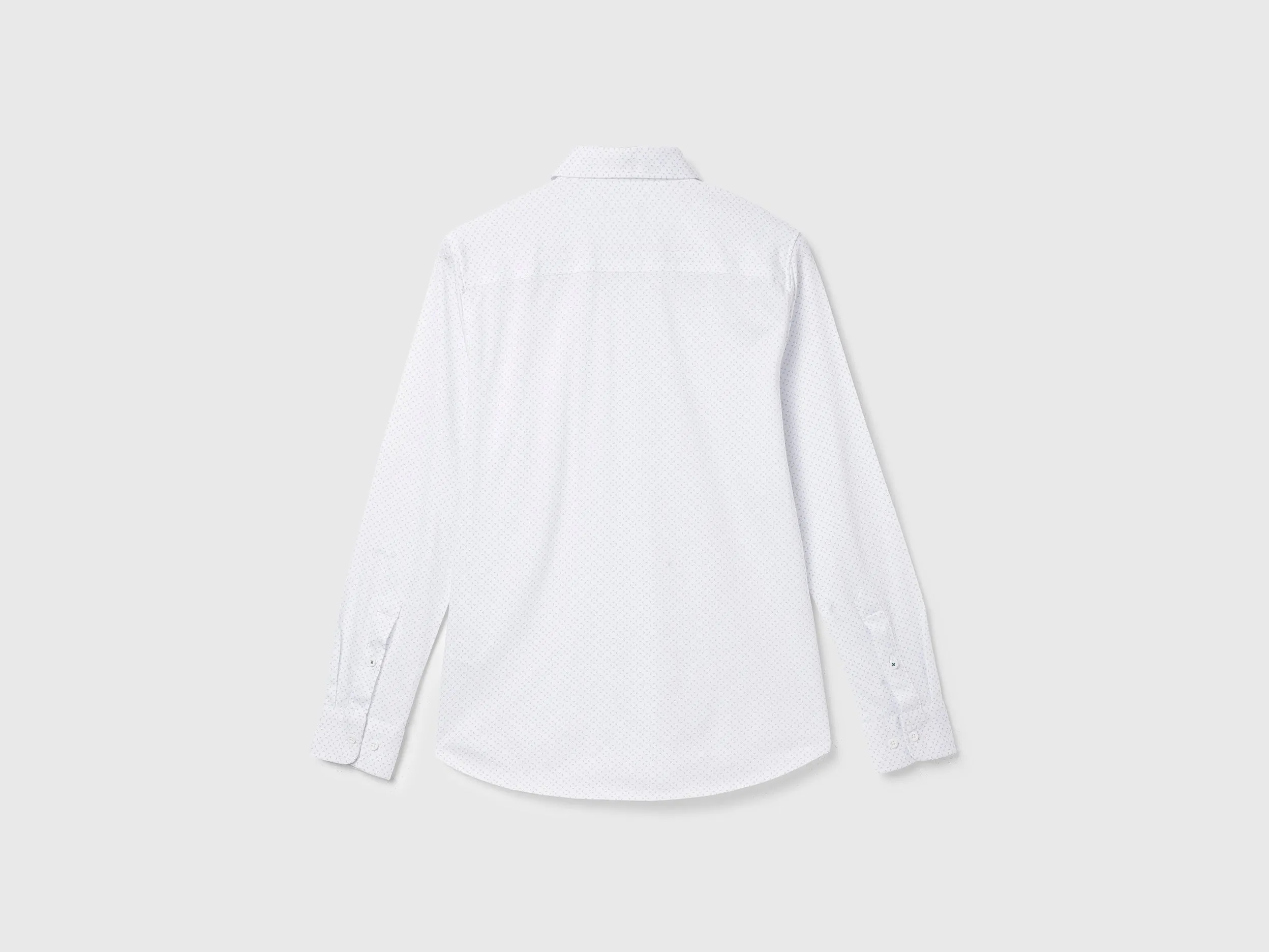 Slim Fit Spread Collar Printed Shirt