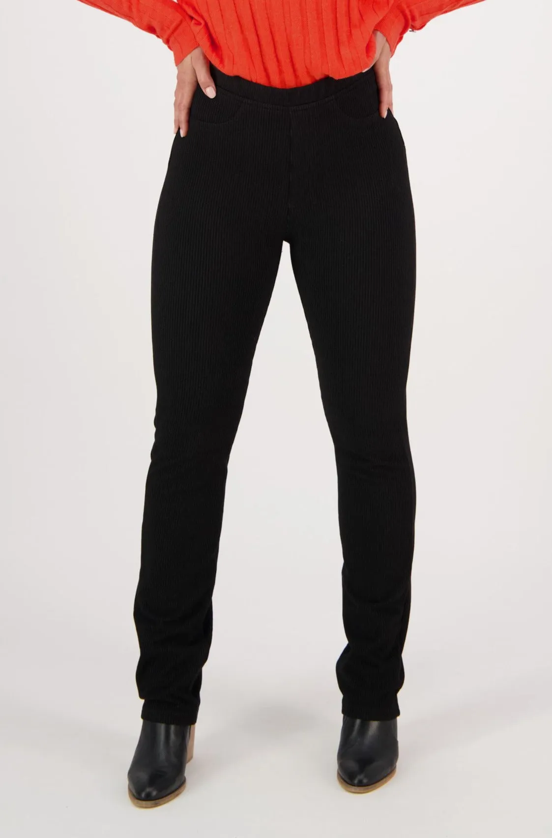 Slim Leg Full Length Cord Pull On - Plush