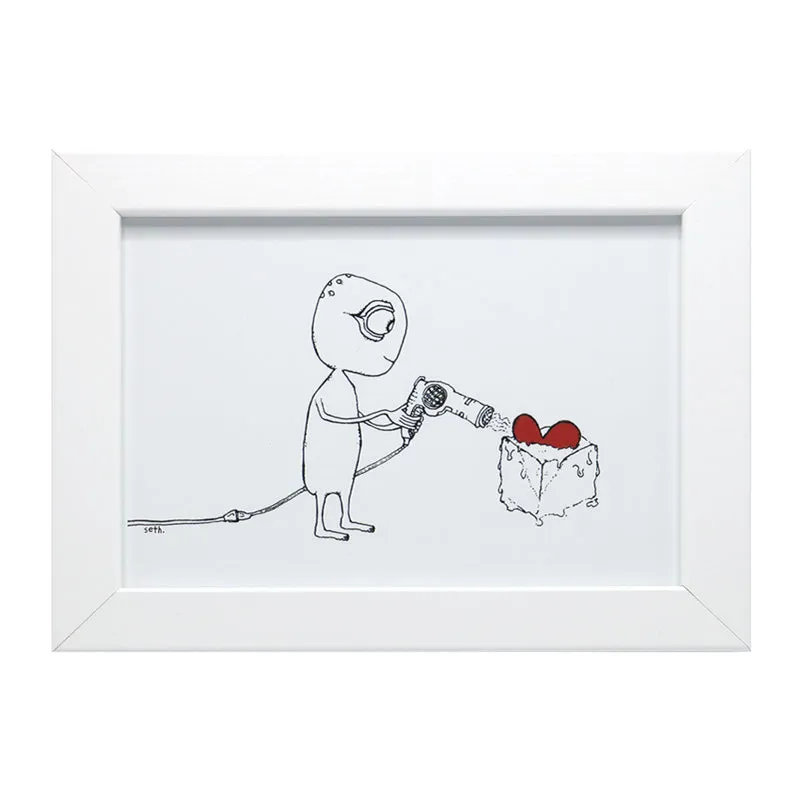 Slowly Thawing (Framed Print)