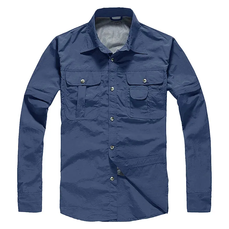 Smart Casual Convertible Long Sleeves Tops
