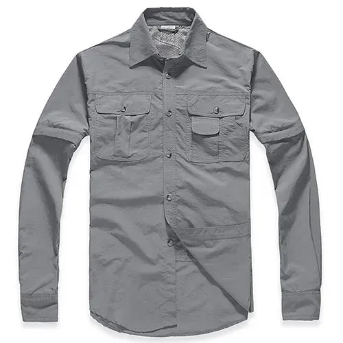 Smart Casual Convertible Long Sleeves Tops