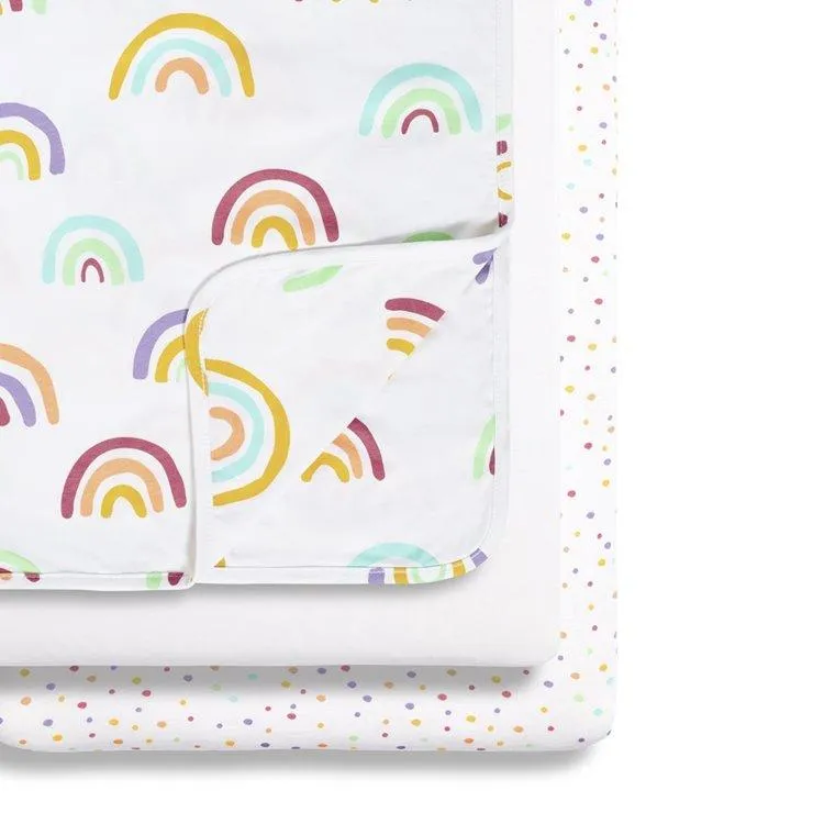 Snuz Crib 3pc Bedding Set – Colour Rainbow