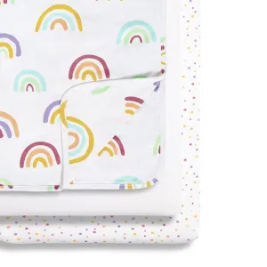 Snuz Crib 3pc Bedding Set – Colour Rainbow