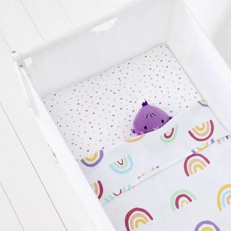 SnuzPod Crib 3 Piece Bedding Set - Colour Rainbow