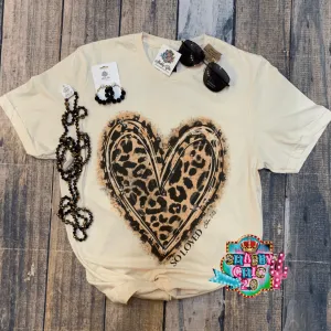 So Loved Leopard Heart Tee