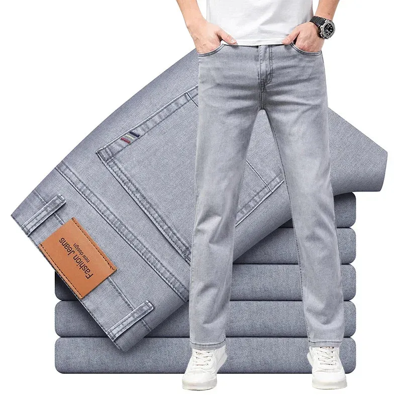 Sommerdünne Elastische Baumwolljeans für Männer von CasualTech