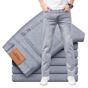 Sommerdünne Elastische Baumwolljeans für Männer von CasualTech
