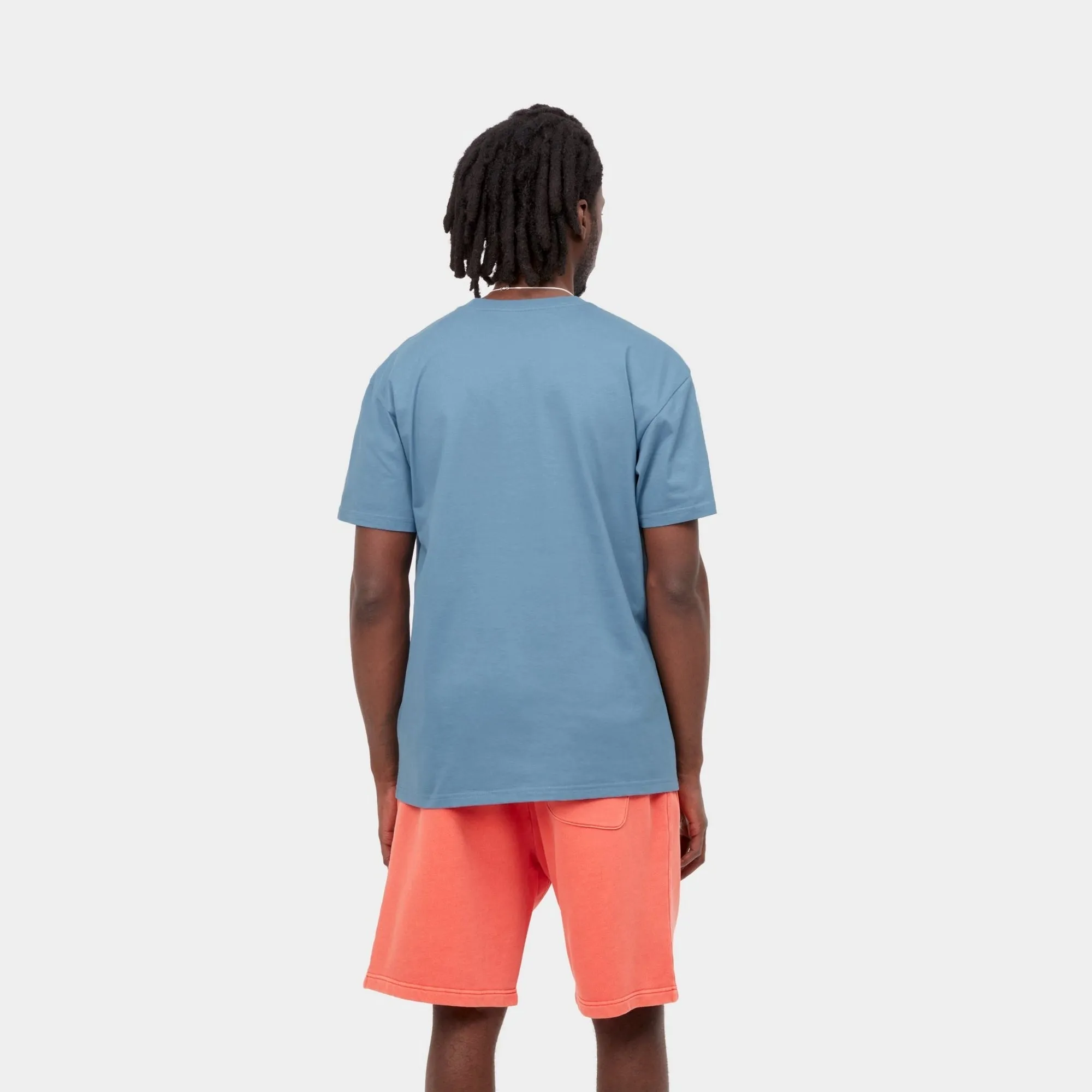 S/S Chase Tee I026391 Icy Water/Gold
