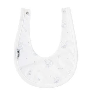 SS25 Babidu - Blue Teddy on Moon Print Bib