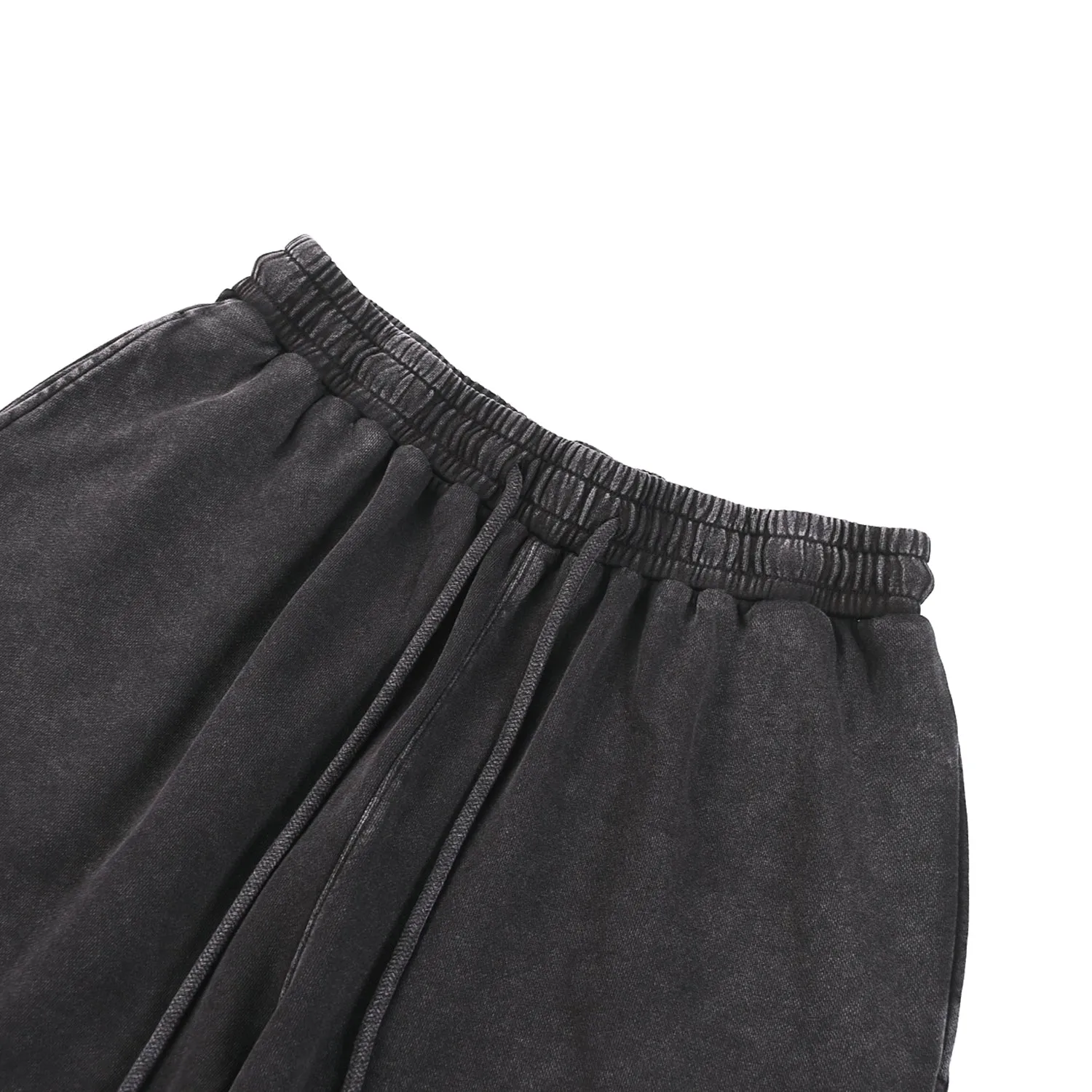 Stone Wash Straight Leg Joggers